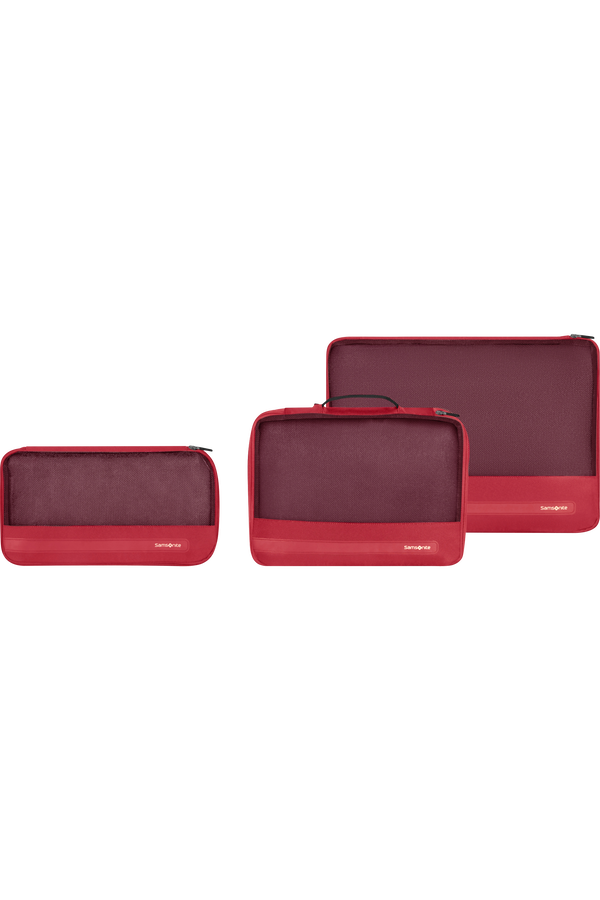 Samsonite Ta Revolution Set of 3 Packing Cubes  Červen&aacute;