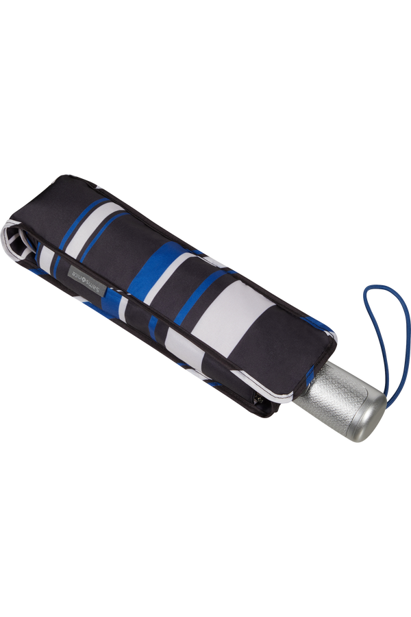 Samsonite Alu Drop S Safe 3 Sect. Auto O/C  Blue Stripes