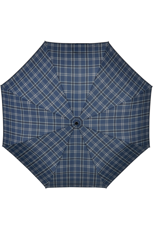 Samsonite Wood Classic S 3 Sect. Auto O/C Short  Black/Blue Scottish