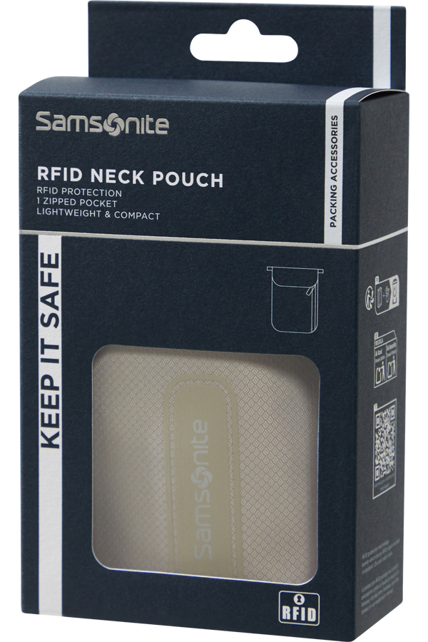 Samsonite Ta Revolution RFID Neck Pouch  Tmavě šedá Samsonite Ta Revolution RFID Neck Pouch  Tmavě šedá